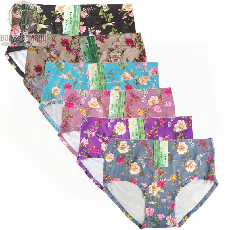 Culotte bambou femme floral motif 2 grande taille