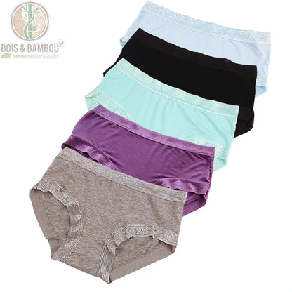 Culotte bambou dentelle taille basse Couleur A