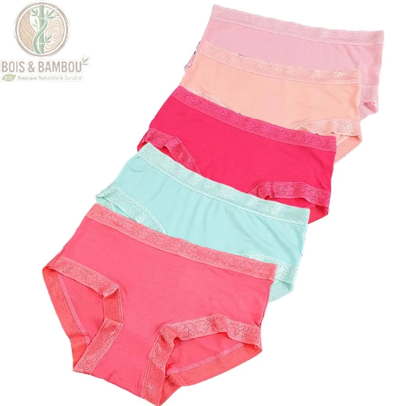 Culotte bambou dentelle taille basse Couleur C