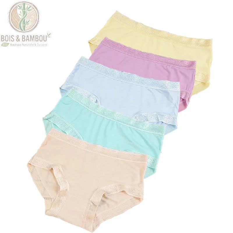 Culotte bambou dentelle taille basse Couleur F