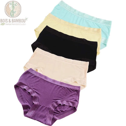 Culotte bambou dentelle taille basse Couleur H