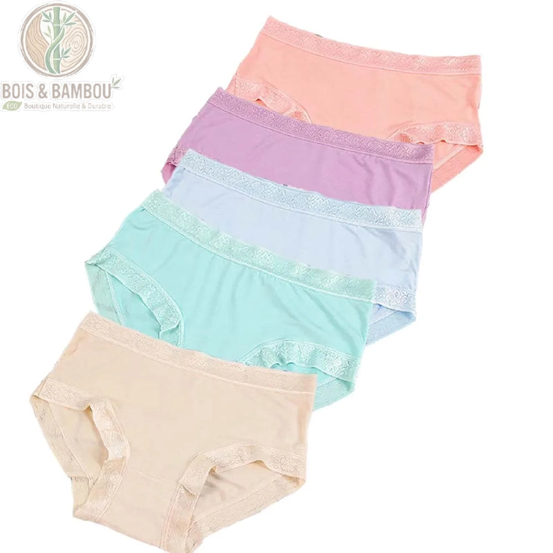 Culotte bambou dentelle taille basse Couleur J
