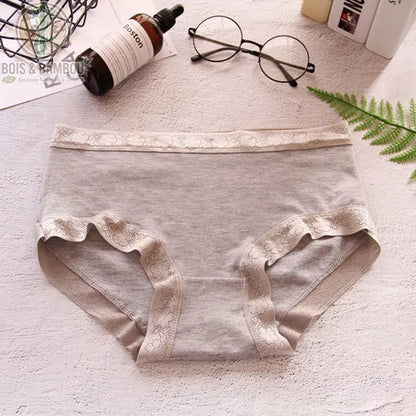 Culotte taille basse bambou femme coloris gris