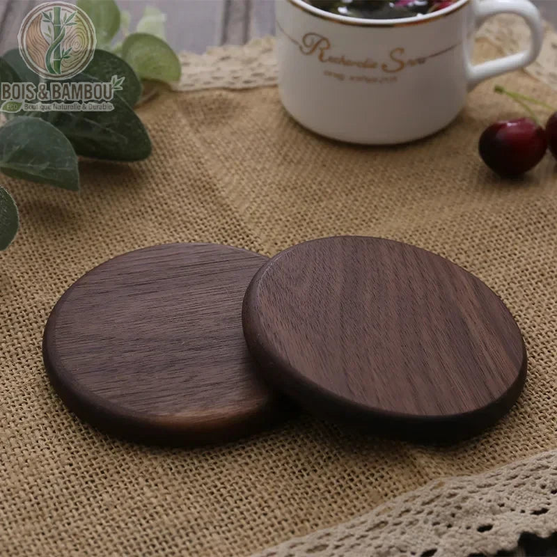 Dessous de Verre en Bois Massif