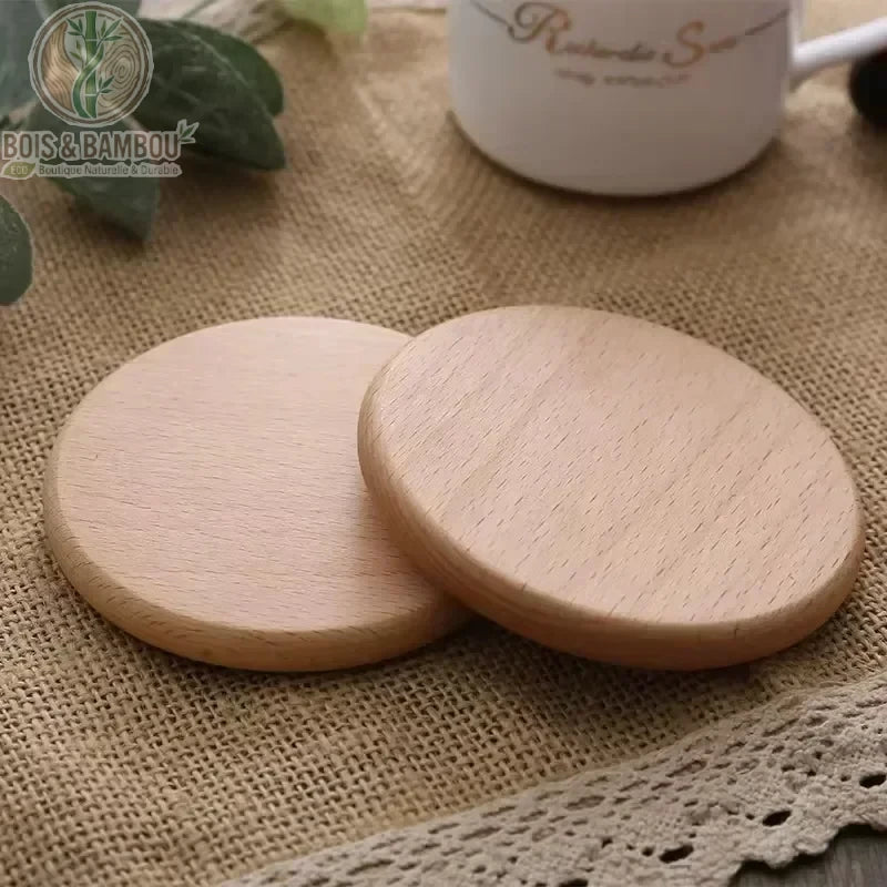 Dessous de Verre en Bois Massif