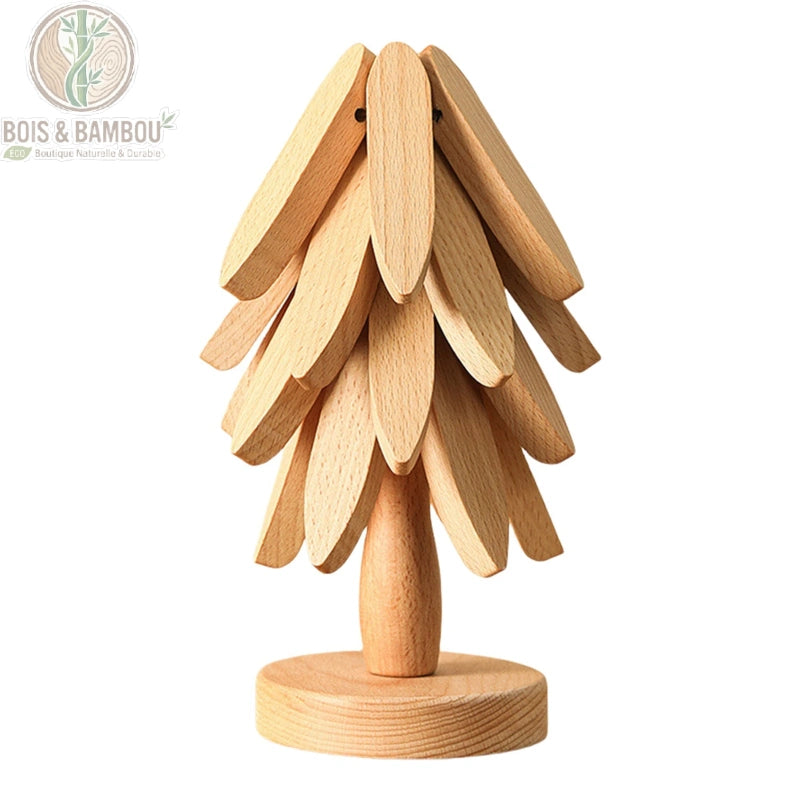Dessous de plat arbre en bois de noyer
