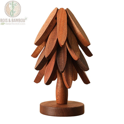 Dessous de plat arbre en bois de noyer