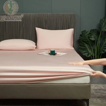 Gros plan fibre bambou rose douceur textile