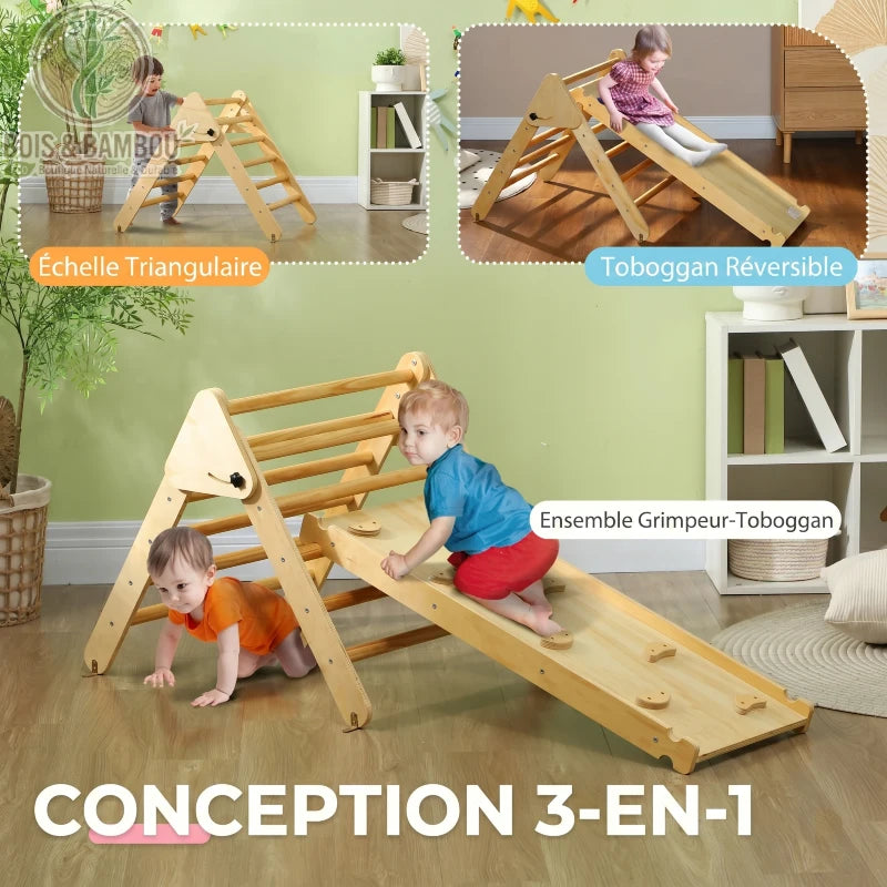 Ensemble d'Escalade 2-en-1 en Pin