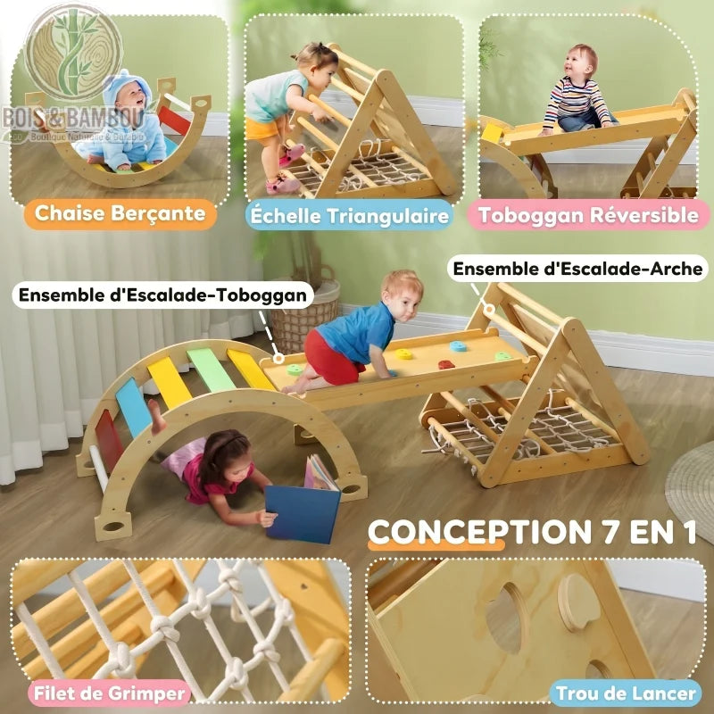 Ensemble d'Escalade 7-en-1 Montessori