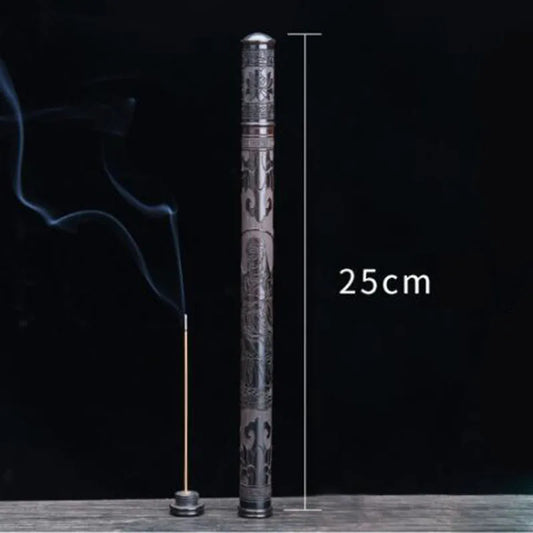 Tube d'Encens en Ébène Noir