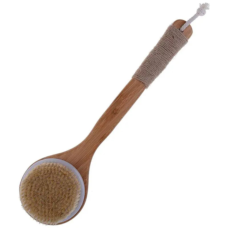 Brosse de corps exfoliante en bois