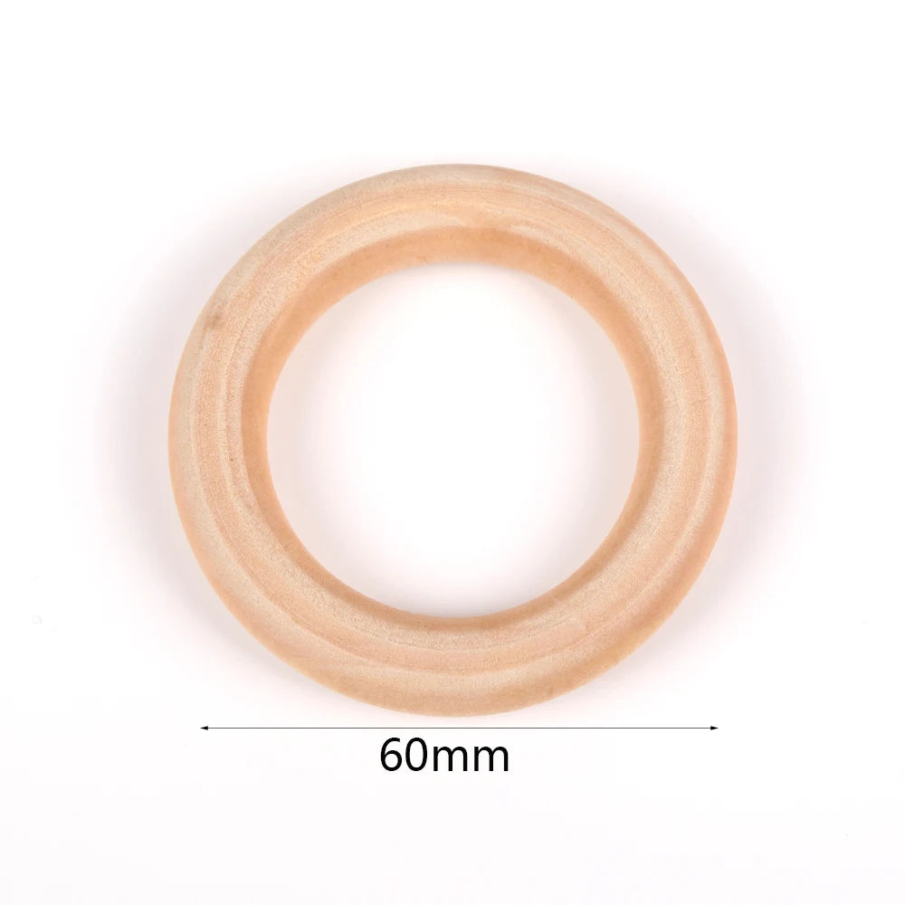 Perles en Bois Naturel