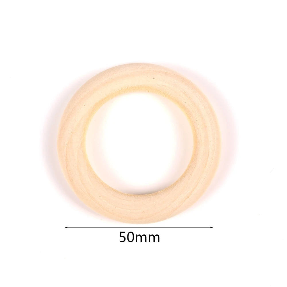 Perles en Bois Naturel