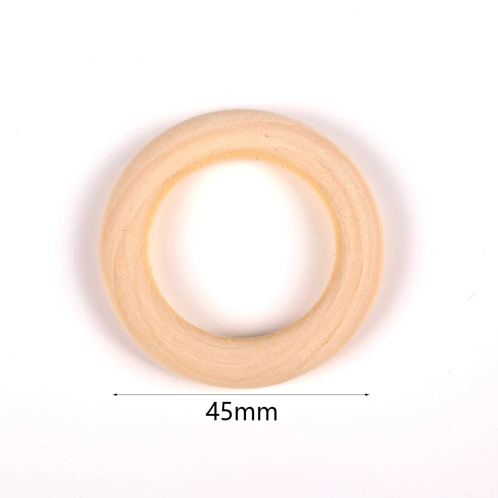 Perles en Bois Naturel