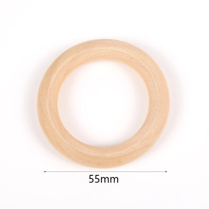 Perles en Bois Naturel