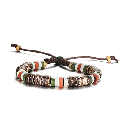 Bracelet de perles en bois pour hommes