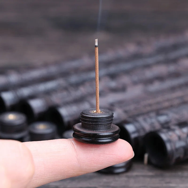 Tube d'Encens en Ébène Noir