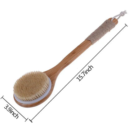 Brosse de corps exfoliante en bois