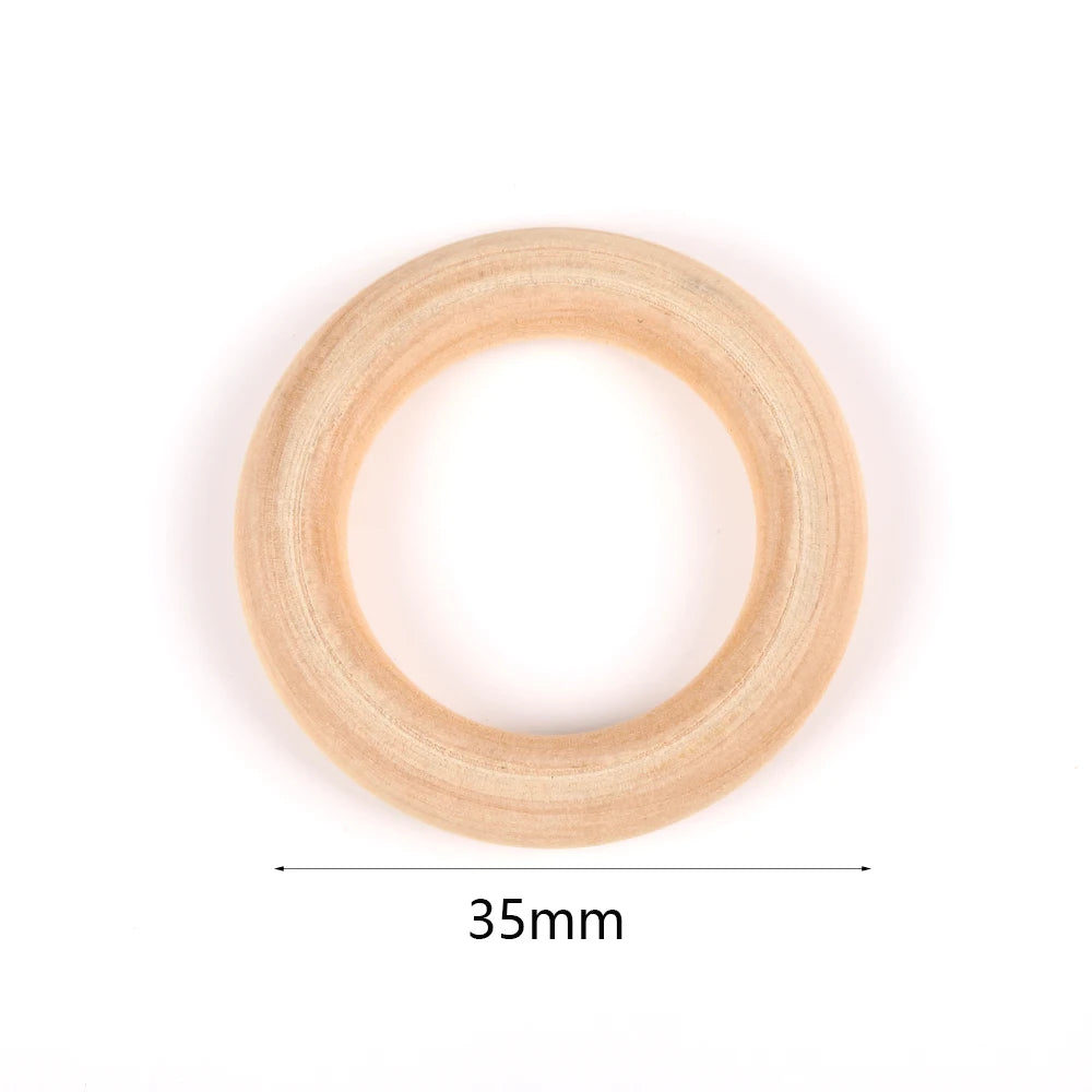 Perles en Bois Naturel
