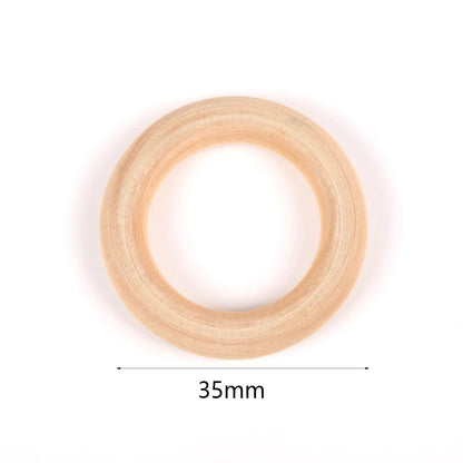 Perles en Bois Naturel
