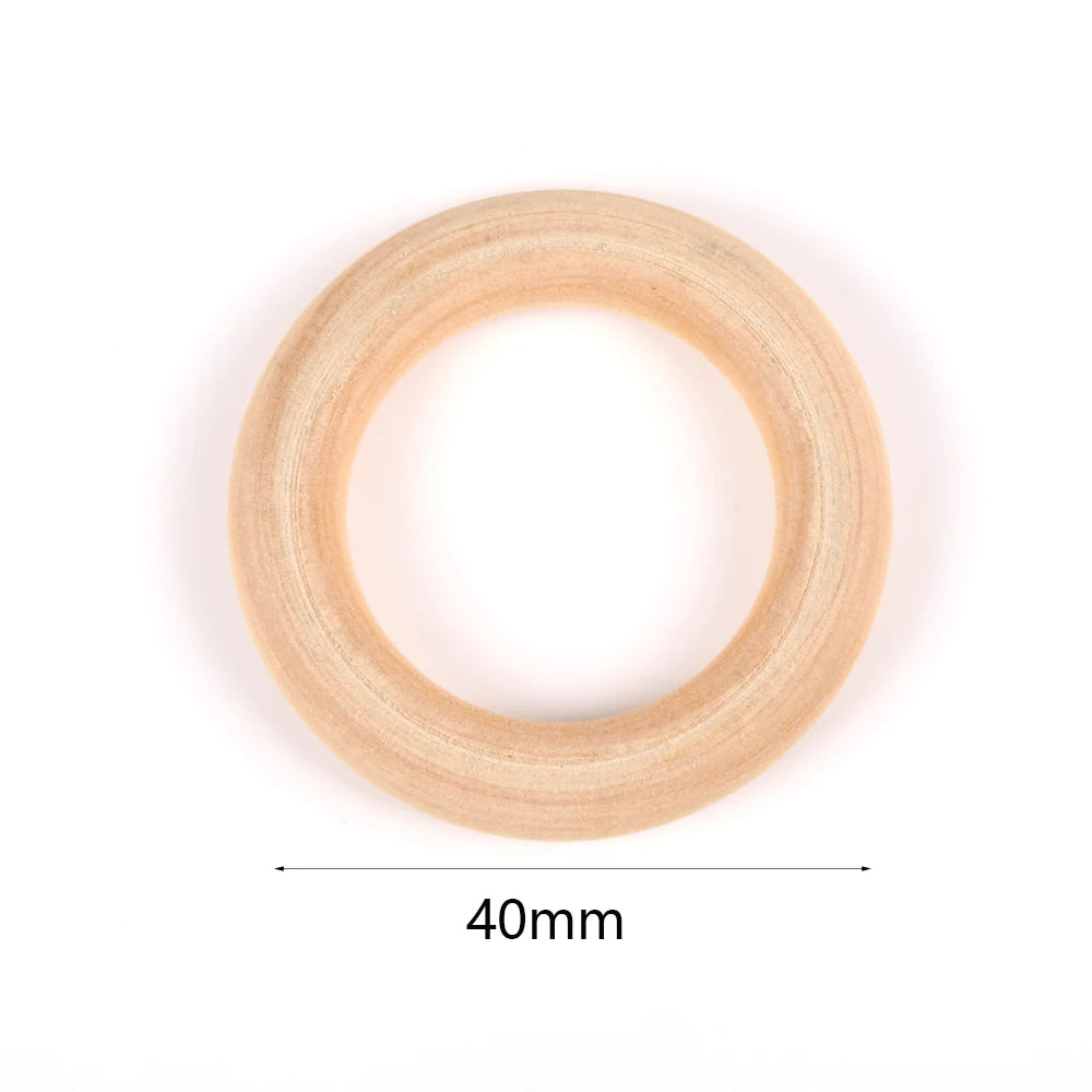 Perles en Bois Naturel