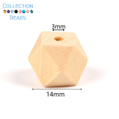 Perles en Bois Naturel