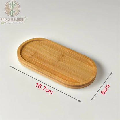 Mini plateau en bambou naturel