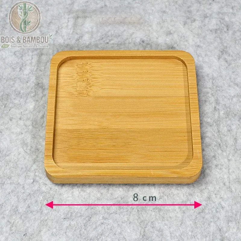 Mini plateau en bambou naturel
