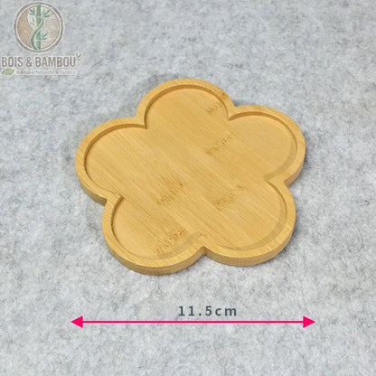 Mini plateau en bambou naturel