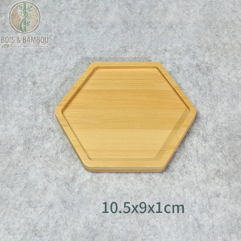 Mini plateau en bambou naturel