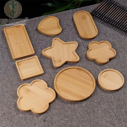 Mini plateau en bambou naturel