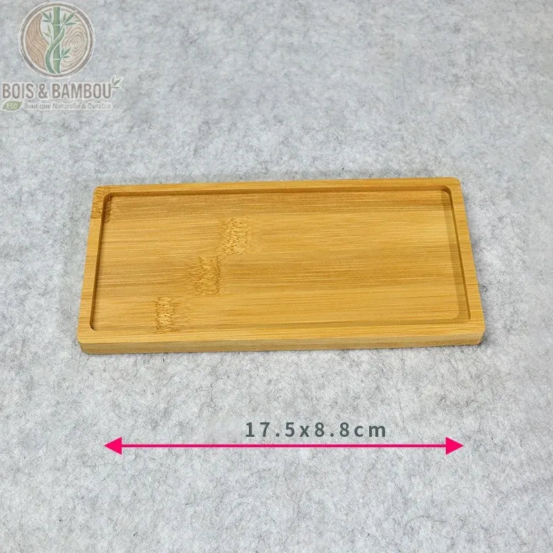 Mini plateau en bambou naturel