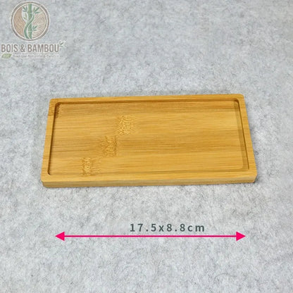 Mini plateau en bambou naturel
