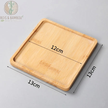 Mini plateau en bambou polyvalent
