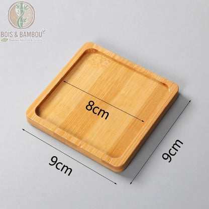 Mini plateau en bambou polyvalent