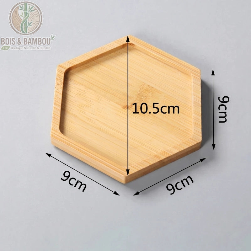 Mini plateau en bambou polyvalent