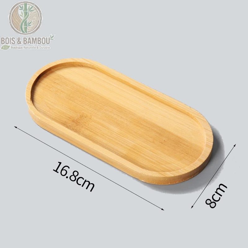 Mini plateau en bambou polyvalent