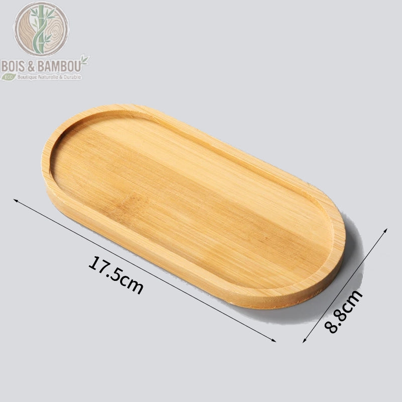 Mini plateau en bambou polyvalent