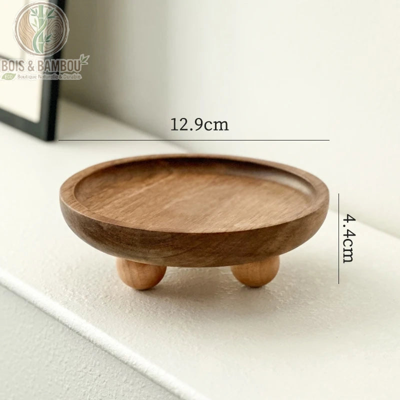Mini plateau en bambou polyvalent