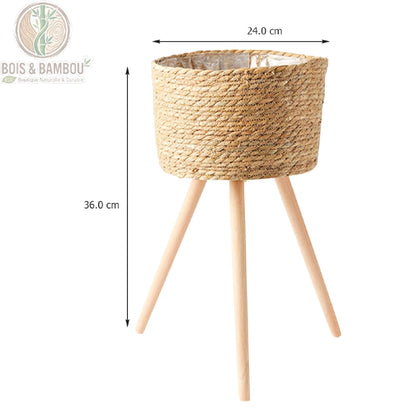 Panier de Plantes Tissé sur Pieds