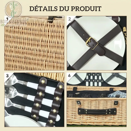 Panier de pique-nique complet pour 4 personnes