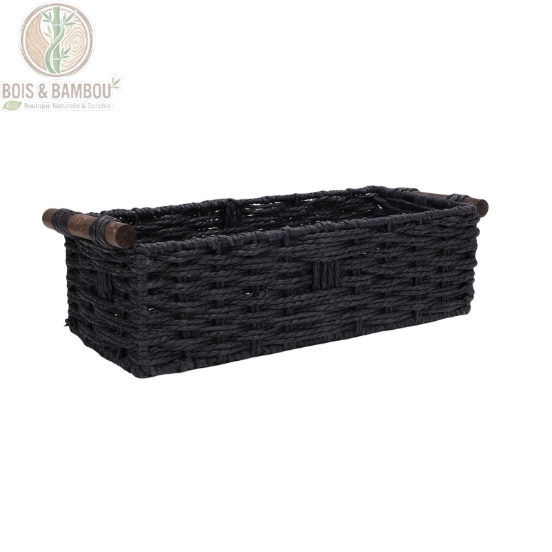 Panier de rangement en corde tressée
