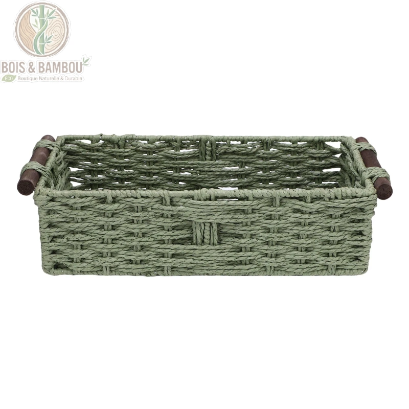 Panier de rangement en corde tressée