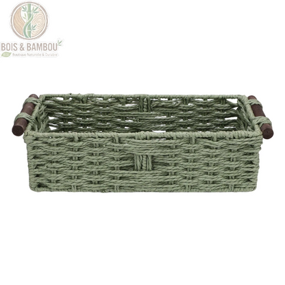Panier de rangement en corde tressée