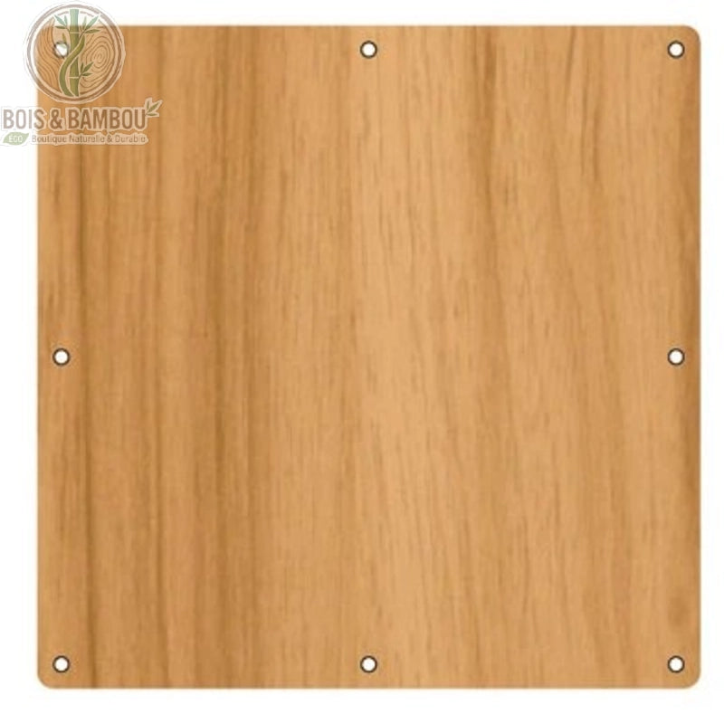 Panneau suspendu lisse naturel finition placage bois uniforme 29x29 cm