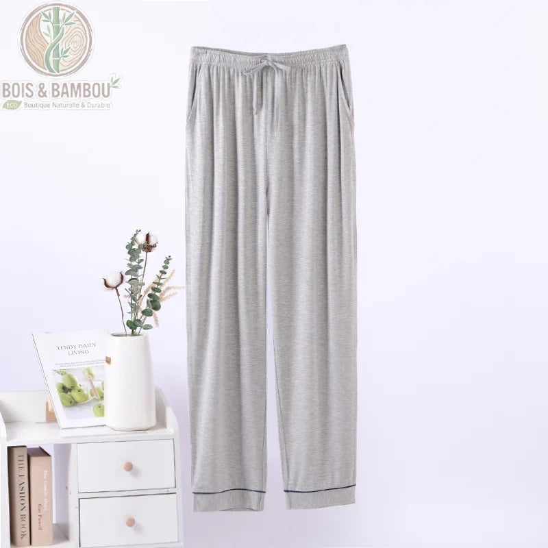 Pantalon détente bambou homme coloris gris