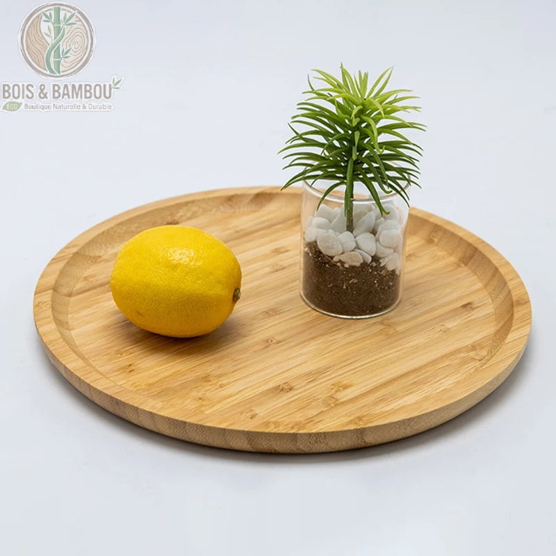Plateau the bambou en mise en scene decorative, ambiance zen et minimaliste, Bois et Bambou Eco