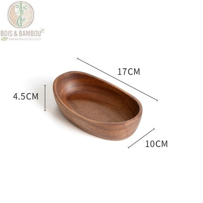Bol à Salade en Bois Massif Style Japonais 7 Formes