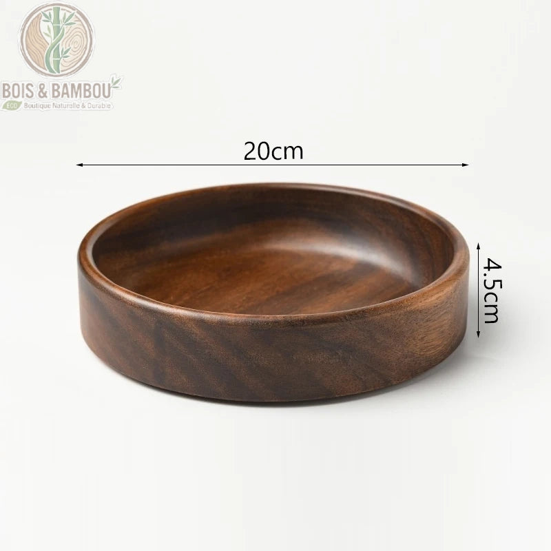 Bol à Salade en Bois Massif Style Japonais 7 Formes